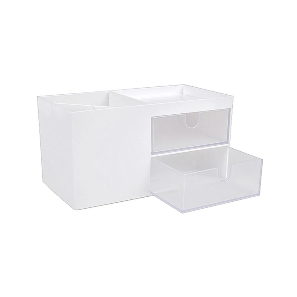 

Plastic Makeup Organizer Drawer Jewelry Storage Box Cosmetic Brush Pen Holder