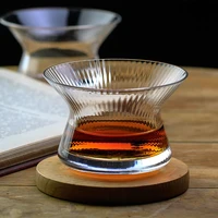 japanese edo kiriko whiskey spin glass neat bowl collection crystal whisky cup cappie xo brandy snifter limited wooden gift box