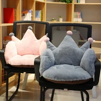 rabbit plush cartoon crown office chair cushion comfortable non slip lumbar support chair cushions home decor pink sofa cushion