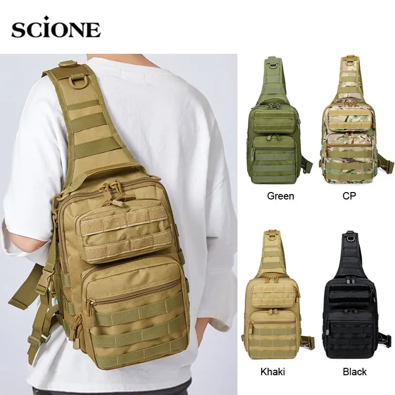 Tactical Chest Backpack Military Bag Hunting Fishing Bags Camping Hiking Army Hiking Backpacks Mochila Molle Shoulder Pack XA65A