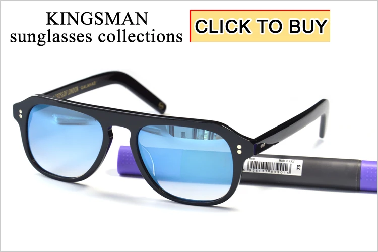 Kingsman2 Золотые круглые оптические очки для мужчин ацетатная оправа очки