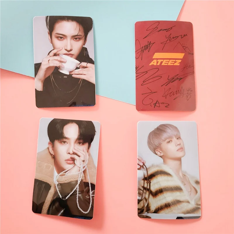 10 шт./компл. наклейки для карт Kpop ATEEZ новый альбом ACTON ответа Ateez фотостудия с