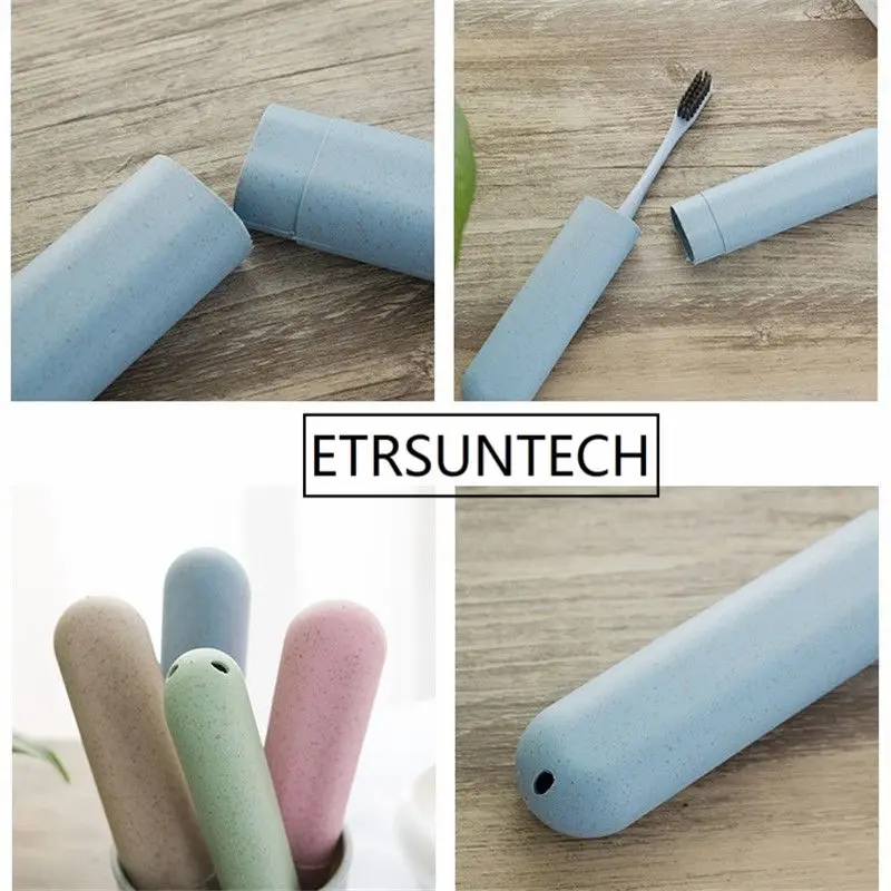 200pcs Portable Toothbrush Box Travel Camping Cap Case Storage Outdoor Trip Cute Accessories | Дом и сад
