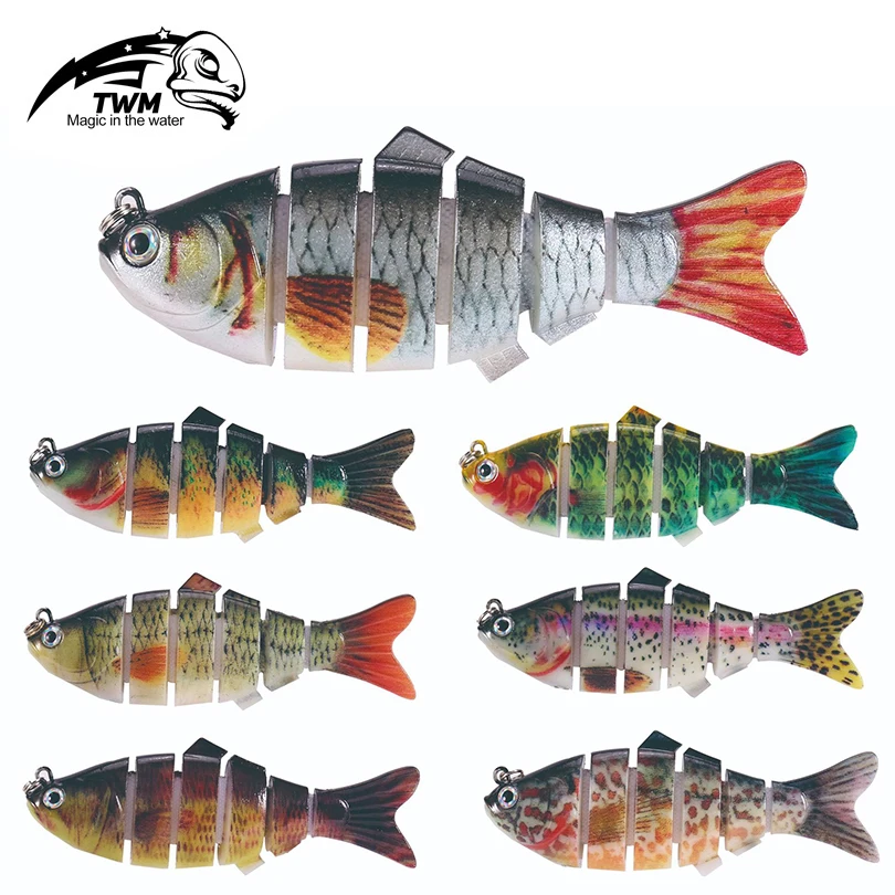 

Fishing Baits Trolling Swim Minnow Wobbler Multi-section Hard Bait 100mm20.5g Artificial Crankbait Jerk Bait Fishing Tackle Lure