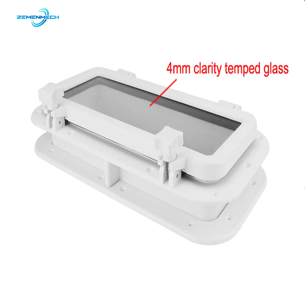 

ABS Plastic Rectangular Hatches Port Lights Replacement Waterproof Windows Port Hole Portlight Marine Boat Yacht RV Porthole