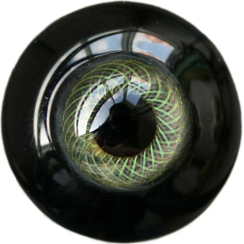 

[wamami] 6mm 8mm 10mm 12mm 14mm 16mm 18mm 20mm 22mm 24mm Green Glass Eyes Eyeball BJD Doll Dollfie Reborn Making Crafts
