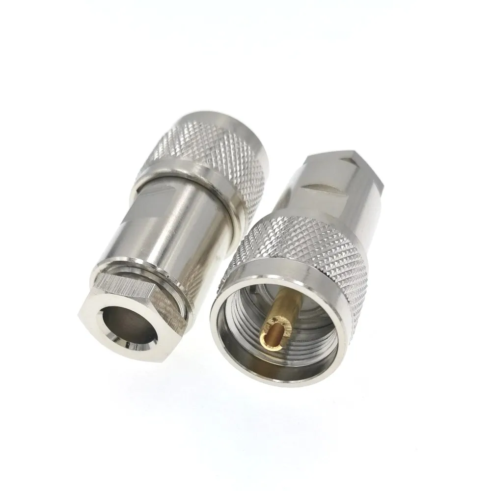 UHF PL259 PL 259 Штекерный зажим RG5 LMR300 RG212 5D FB Ecoflex 7 RF соединитель|connector pl259|connector plugconnector