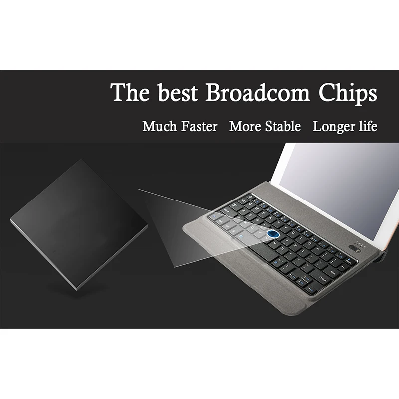 Bluetooth 3 0 беспроводной Чехол для клавиатуры iPad защитный чехол Съемная клавиатура