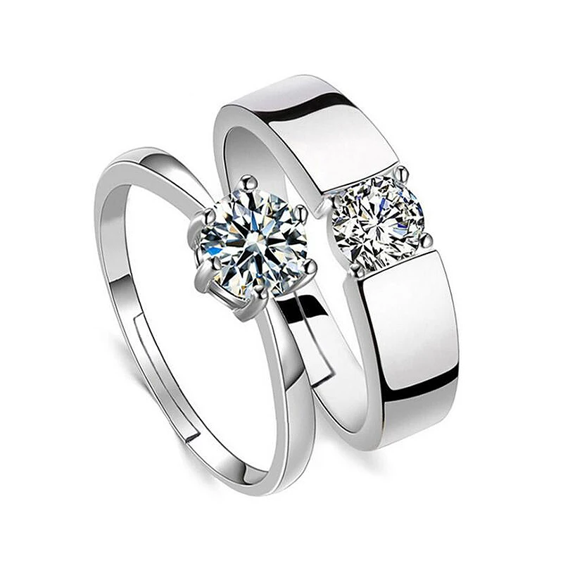 

2 шт./комплект, мужские и женские классические кольца