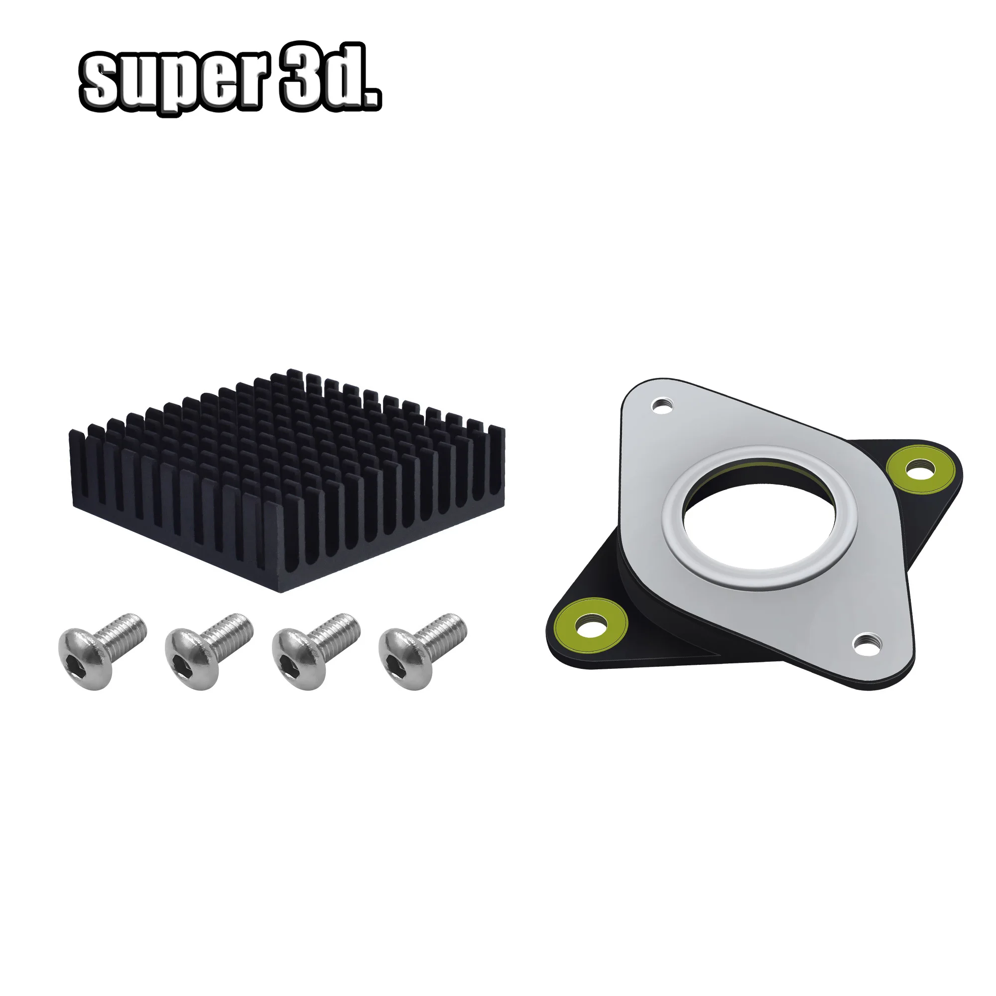Damper Heatsink NEMA 17 42 Шаговый демпфер мука и Резина шаговый двигатель Вибрационный демпфер импортный подлинный nema 17 амортизатор с теплоотводом - Цвет: Damper Heatsink
