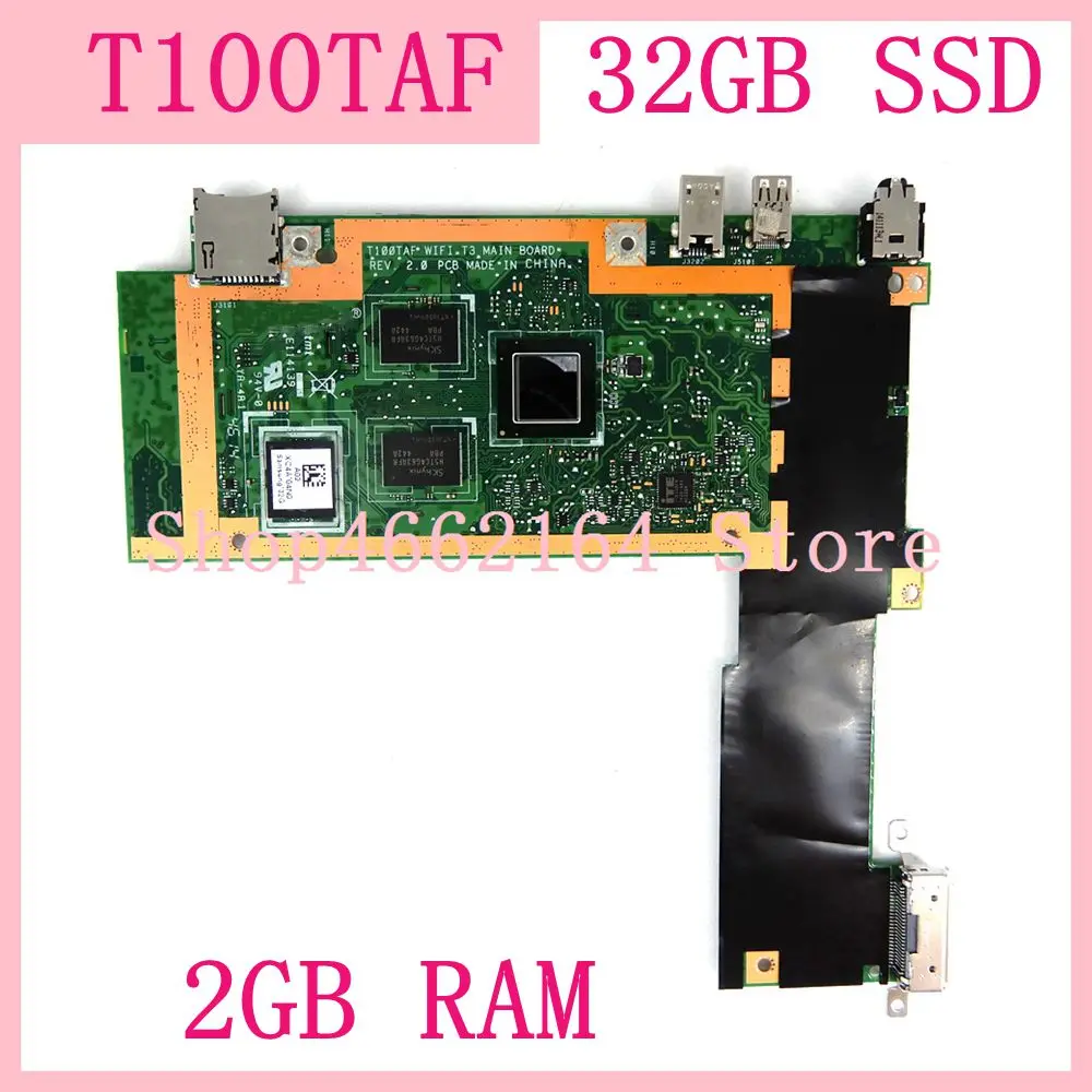 T100TAF материнская плата Z3735F CPU 32 Гб SSD 2 RAM планшет для ASUS Тест 100% ОК | Компьютеры и