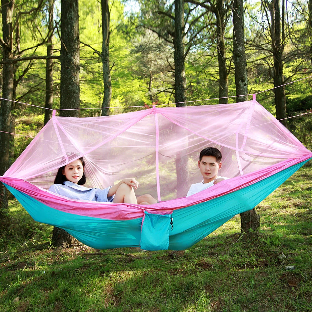 

Automatic quick opening Mosquito Net Hammock single double parachute rocking chair swing anti rollover hanging chair student