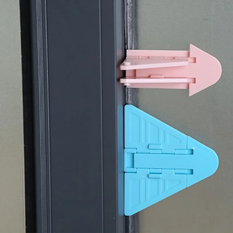 Cerradura de seguridad para beb&eacute; para puerta corredera, bloqueo de protecci&oacute;n para ventana, caj&oacute;n, puerta de armario, puertas de armario para ni&ntilde;o, alas anti-pellizco, cierre de seguridad para ni&ntilde;o-1