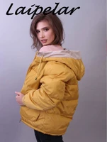 fashion autumn winter women parka thick plus size hooded female warm padded coat zipper pockets outwear ladies overcoats