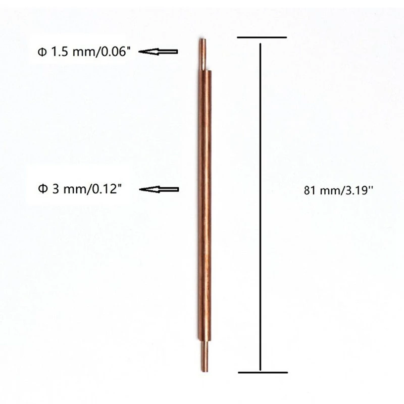 Двухголовочный медный точечный сварочный электрод для точечного сварщика