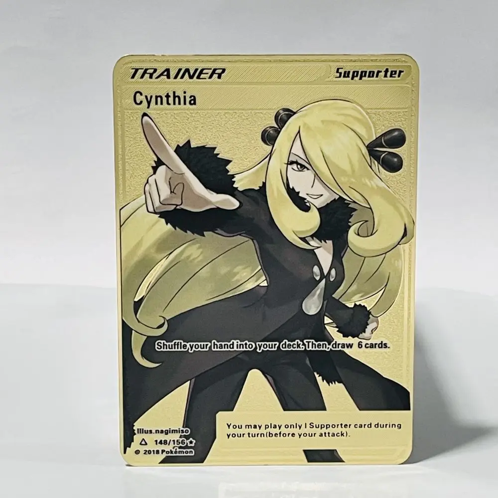 La &uacute;ltima etiqueta de juego de Pok&eacute;mon Vmax Gx, tarjeta de Metal brillante, drag&oacute;n que respira fuego, equipo de batalla A La Carta, serie, juguetes para ni&ntilde;os-2