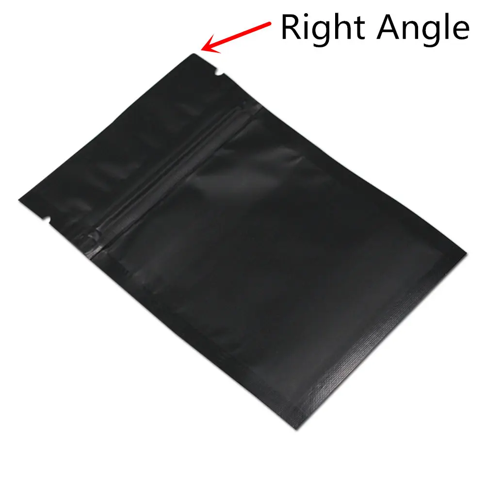 100 шт./лот матовая черная алюминиевая фольга посылка сумки кухня пряный кофе