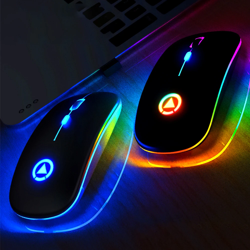 

2.4G Wireless Rechargeable Bluetooth 3.0/5.0 Mute Gaming Mouse for Computer Bluetooth connection function Wireless Mouse
