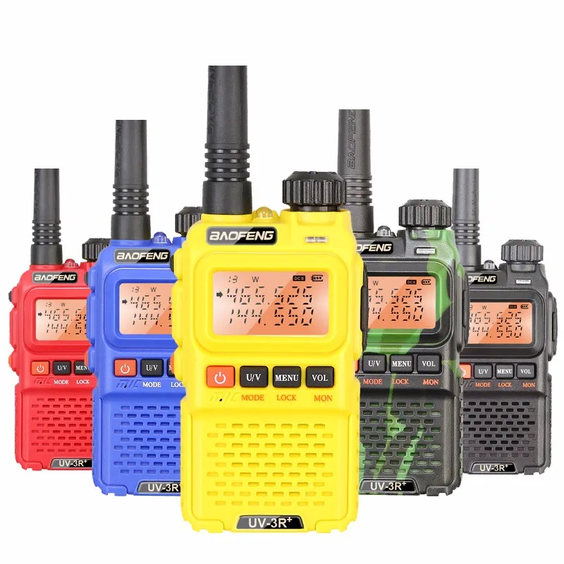 Baofeng UV 3R Plus + мини рация VHF 136 174MHz & UHF 400 470MHz двухдиапазонный двухстороннее радио