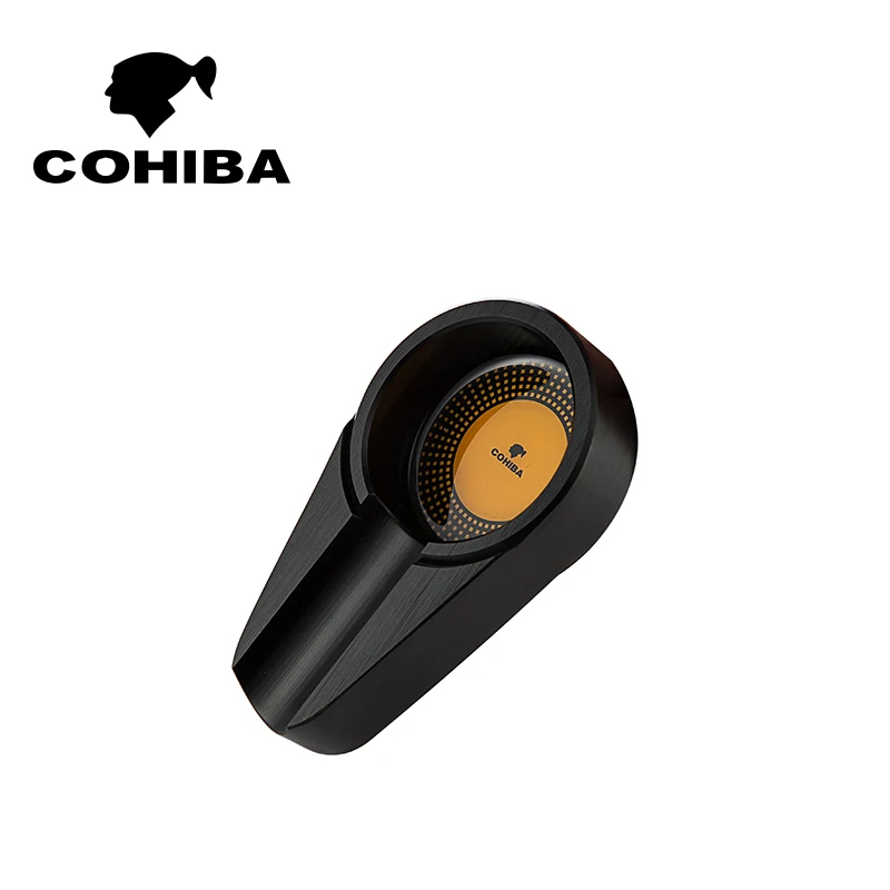 COHIBA набор для курения сигарный костюм с 2 трубками Humidor+ пепельница+ зажигалка для сигар, портативный дорожный сигарный набор