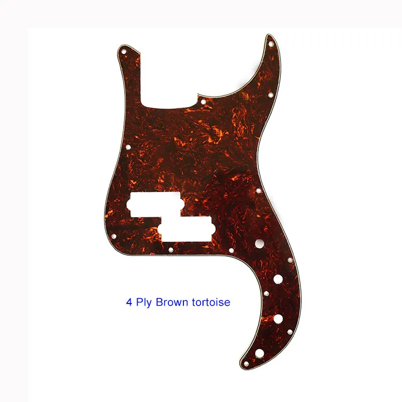 Pleroo на заказ гитара pickgaurd-для роскошной P бас гитары Pickguard царапина пластина, 4 слойный коричневый Tortosie