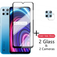 4 in 1 2 5d tempered glass for realme c25y glass for realme c25y c25s c21 c20 c21y c17 c15 c12 c11 screen protector 9h lens film