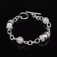 925 sterling silver fashion exquisite bohemian hollow ball bracelet couple street shooting party gift high quality jewelry