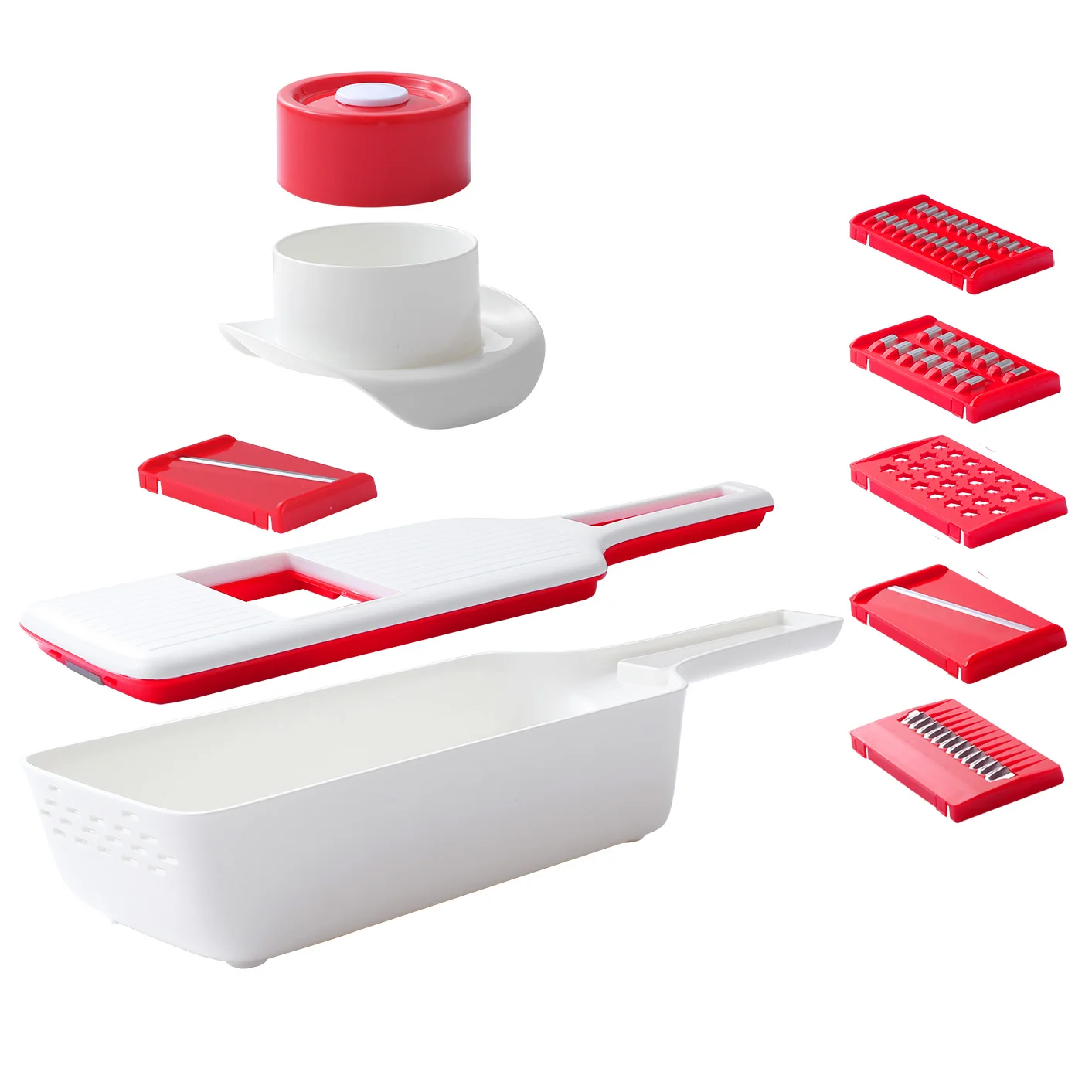 Многофункциональная овощерезка мандолина для фруктов 6 в 1 моркови Салатница