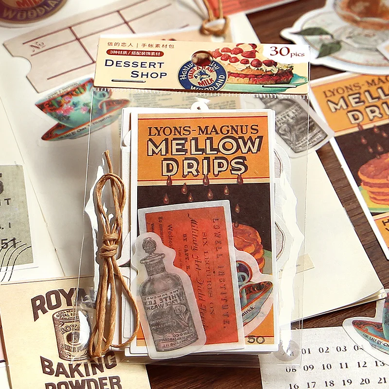 30 шт./лот Ретро Серия Старый город смешанный материал бумага для ежедневника