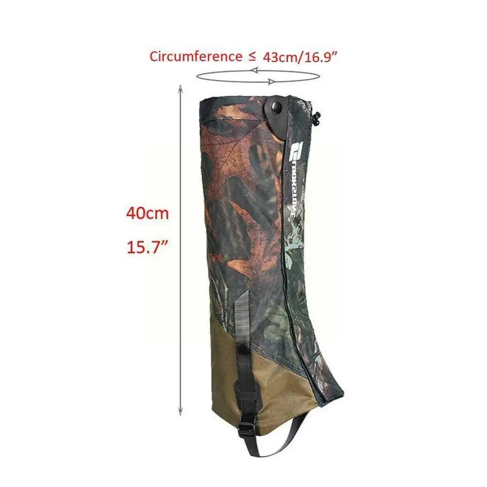 

Outdoor Waterproof Foot Cover Durable Highly Breathable High Legging Gaiters Hiking Climbing Hunting Wraps Double-Deck V3X3