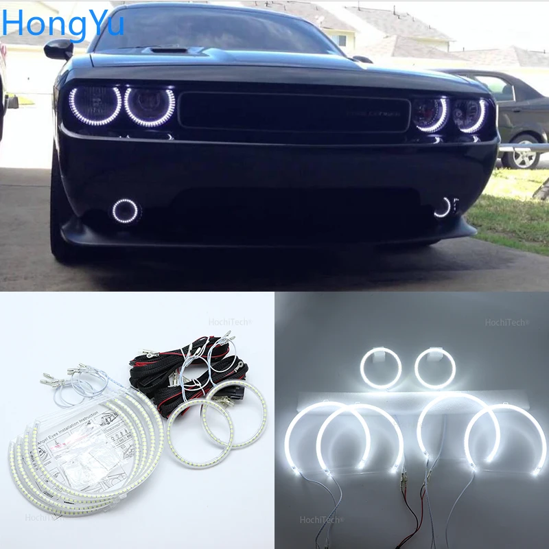 Для Dodge Challenger 2008 2009 2010 2011 2012 2013 2014 Smd комплект светодиодов глаза ангела отлично