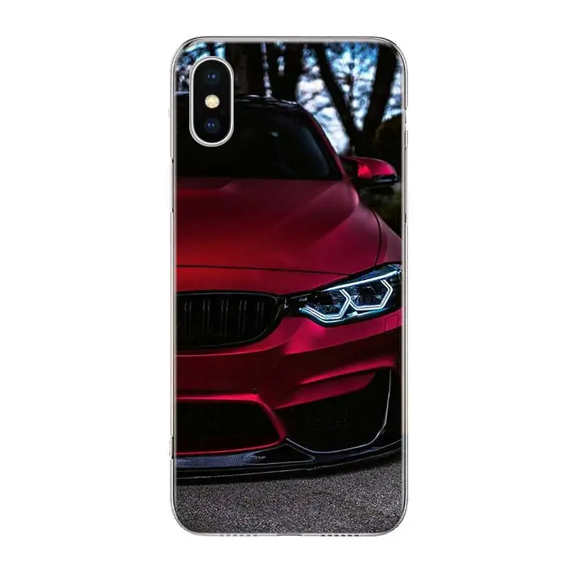 Синий красный для сумки Bmw Fundas силиконовый чехол телефона Apple iPhone 11 Pro 6 6S 7 8 Plus + X 10