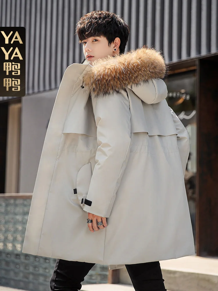off-Season Clearance Men's down Jacket Men's Mid-Length New Winter Menswear Brand Parka Fashion men clothing