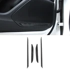 Наклейка на автомобильный динамик из углеродного волокна для Audi A4 B9 A4L 2017 2018, дверная панель, крышка громкого динамика, отделка полосками