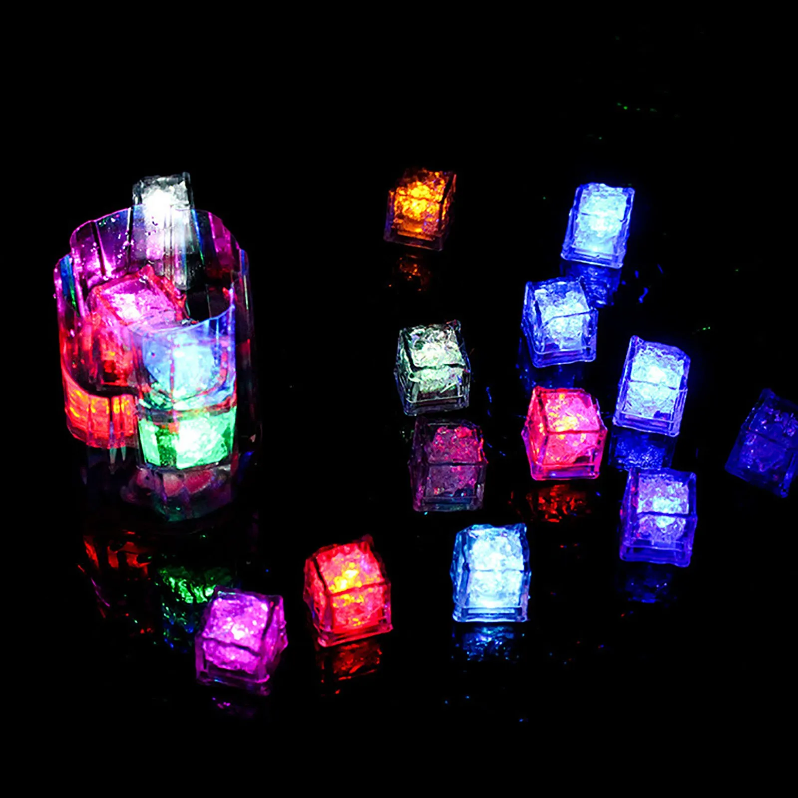Вечерние декоративный светодиодный кубики льда светильник многоцветный