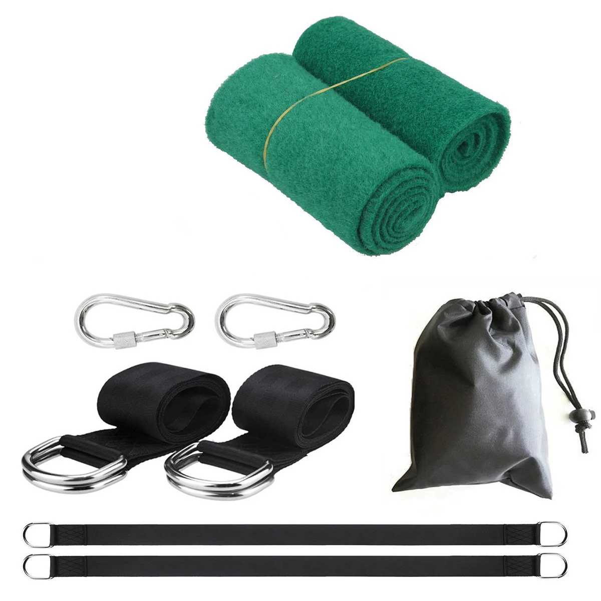 

Tree Swing Straps Hanging Kit Holds Max 2200lbs 5FT Long Swing Hammock Straps With Carabiners For All Type Of Swings
