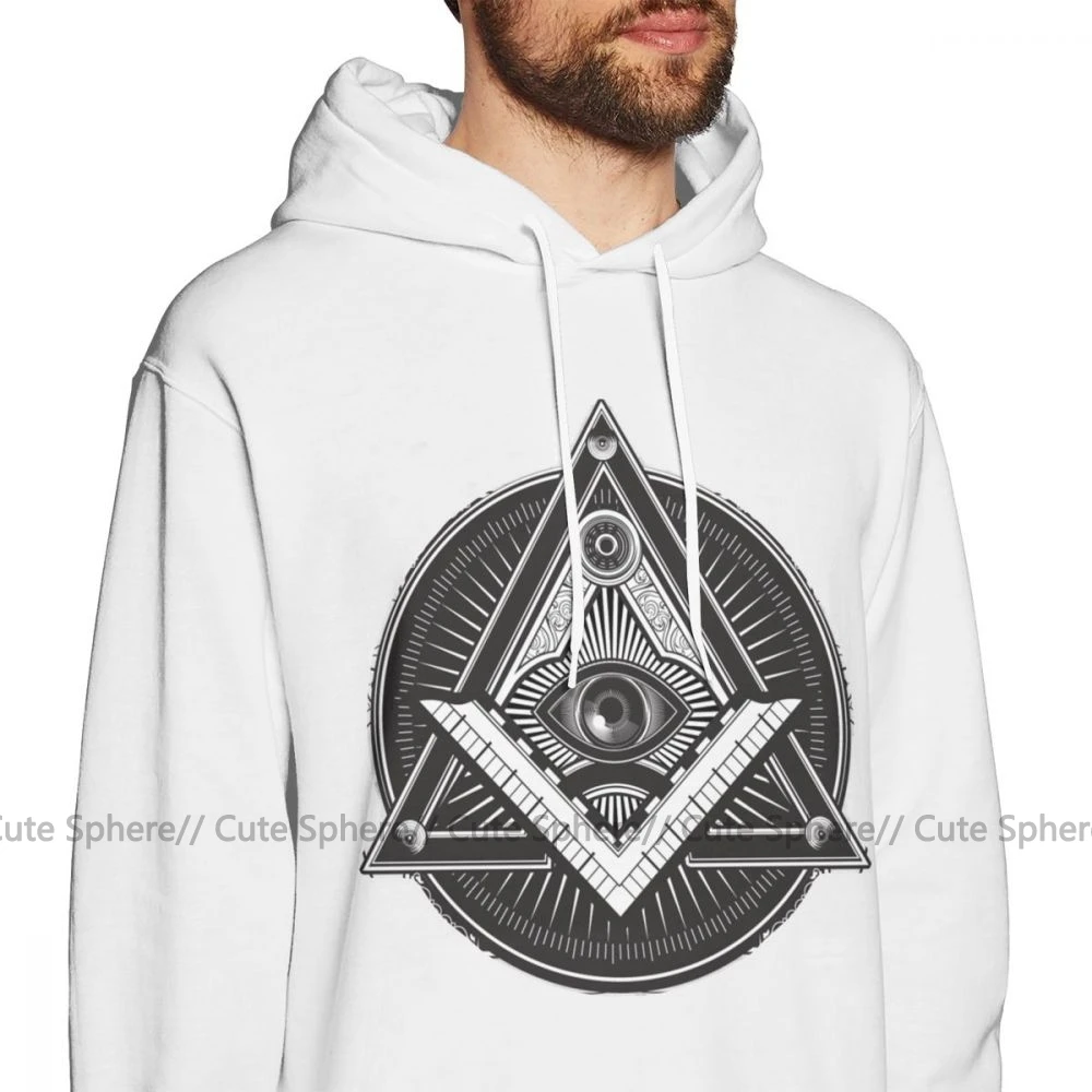 Толстовка с капюшоном Illuminati Повседневный пуловер фиолетового цвета толстовка XXXL