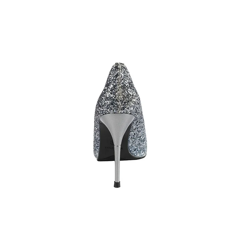 

Glitter Bling Nightclub Women Pumps Sexy Stripper Fetish Heels Sequined Pointed Toe Female Lady Shallow High Heels Shoes