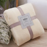 soft flannel blanket for car travel cover towel office mesh children sofa use portable multi size