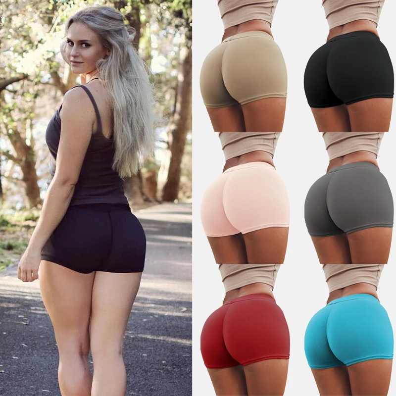 

Safety Shorts Pants Women Solid Skinny Sports Shorts Casual Ladies Beach Running Gym Outdoor Hot Plus Size Slimming Underwear