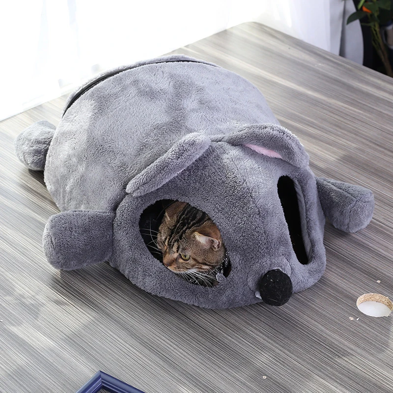 

NEW Funny Mouse Autumn Winter Pet Sofa Dog Bed Warm Cat House Sofas Cartoon Pet Nest Dog Cat Tunnel Bed Windproof Cama Perro