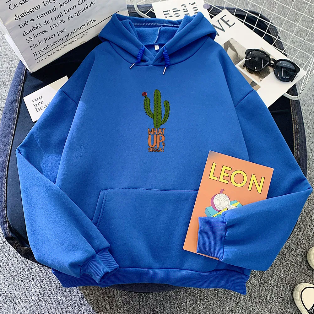 Cactus Sweatshirt Cottagecore Aesthetics Plus Size Harajuku Hoodie Oversize Sweetshirt for Girls Soft Winter Hoodie with Pocket