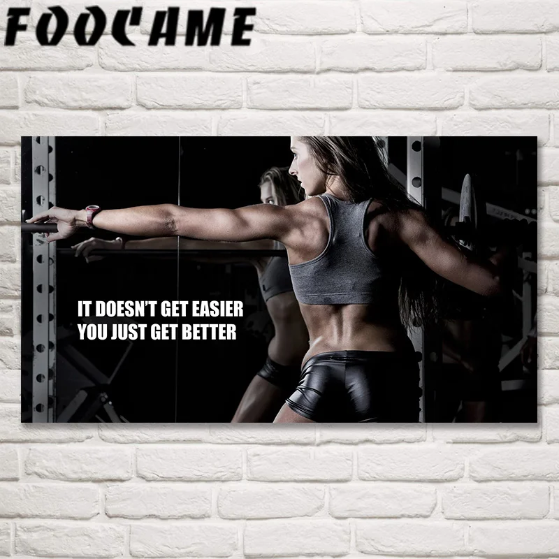 Бодибилдинг Фитнес женская модель тренажерный зал тренировка спортивные