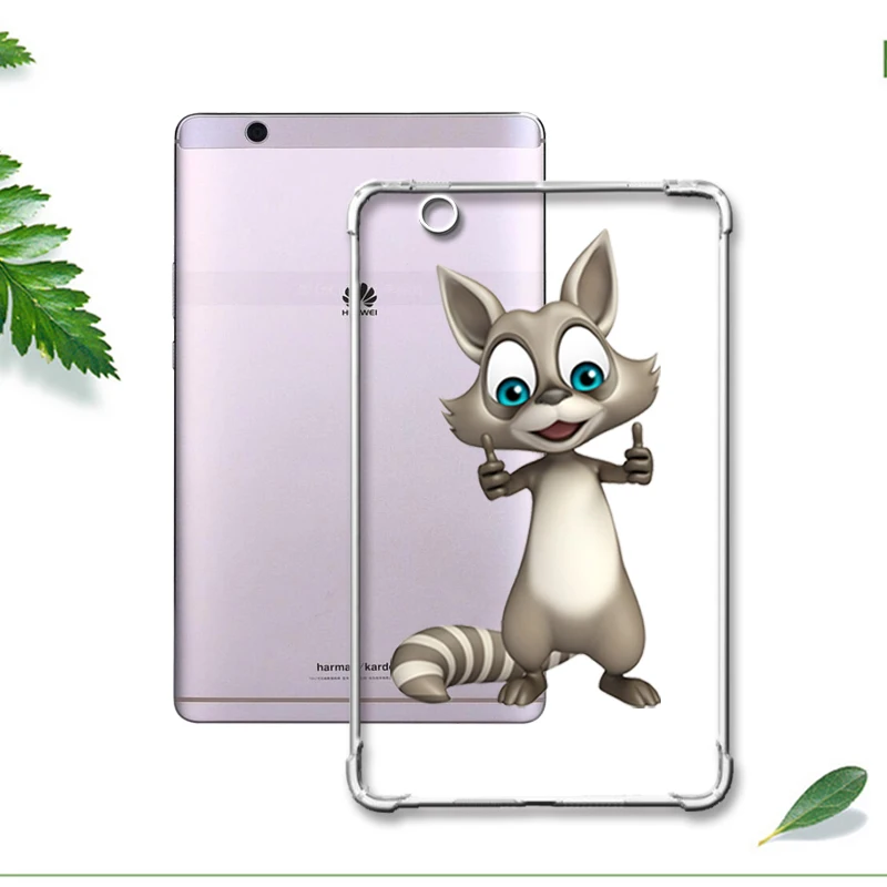 For M3 8.4 huishu Окрашенный чехол с сопротивлением падению для huawei Mediapad Медиа Pad M3 M5 T3 8,4 10 Мягкий противоударный планшет для Honor игровой коврик 2 9,6 - Цвет: For M3 8.4 huishu