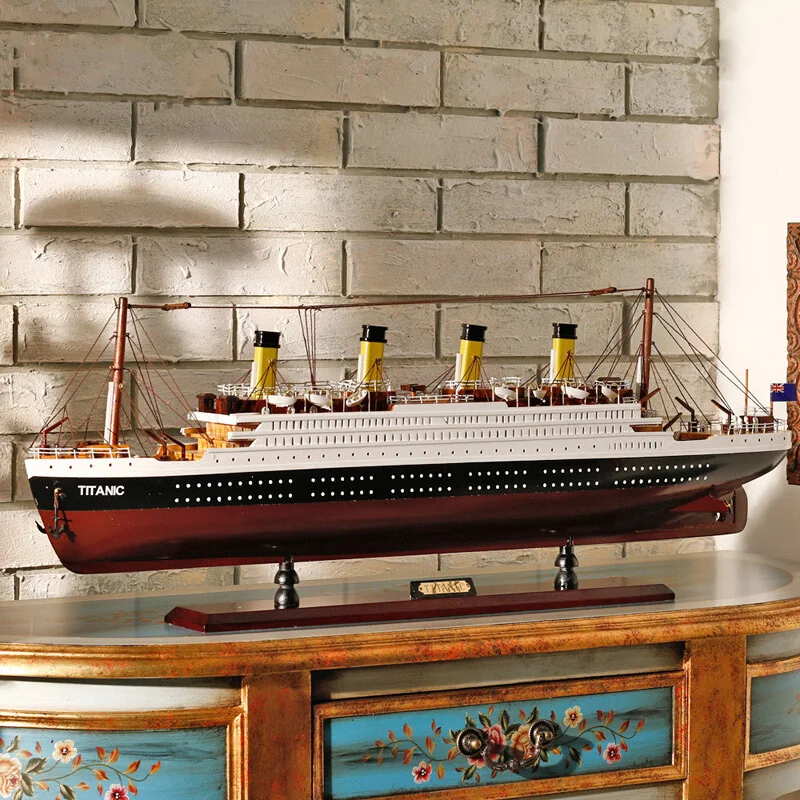 Готовый продукт искусственная модель корабля из цельной древесины круизного