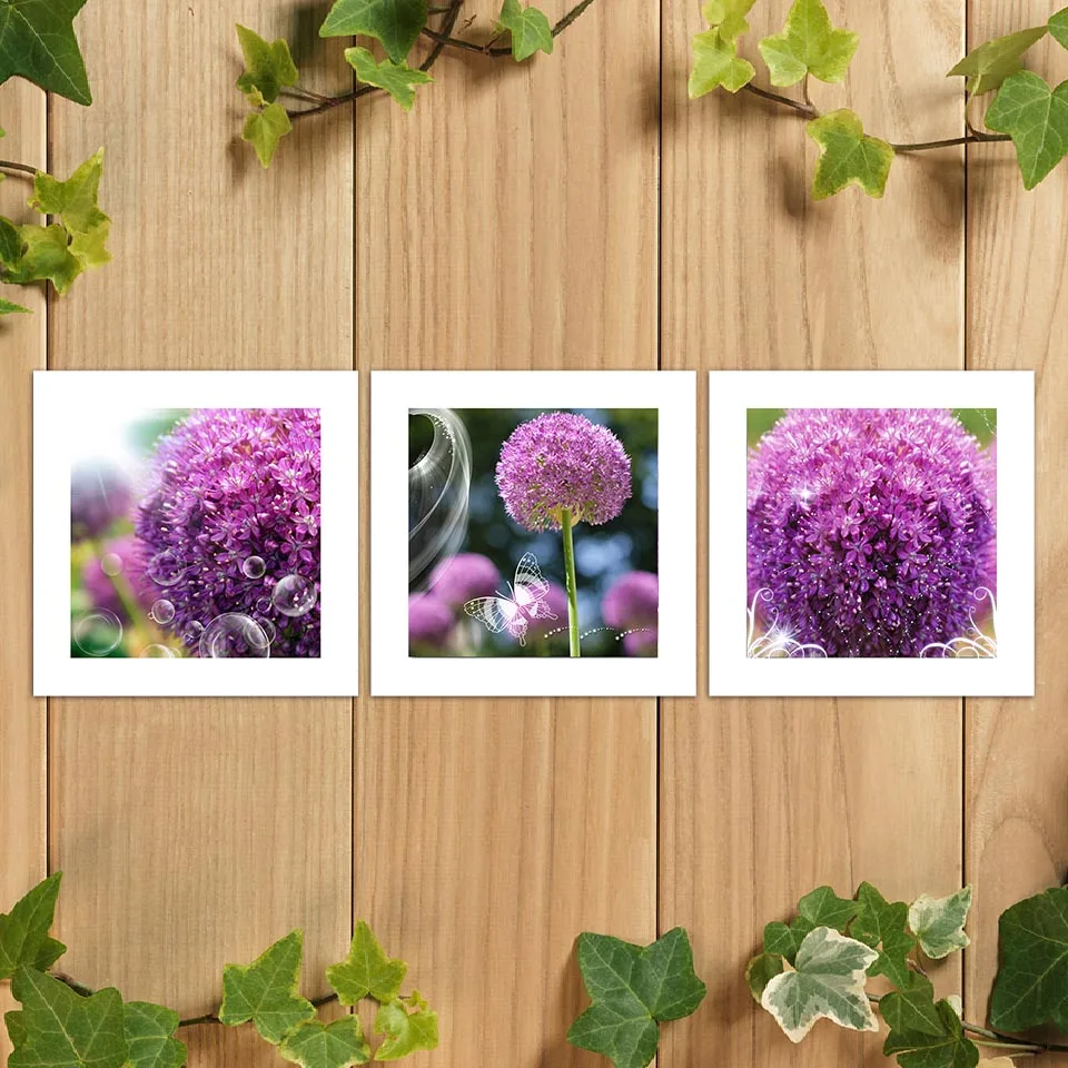 HD принты на холсте фиолетовая Флора картина для гостиной настенное искусство