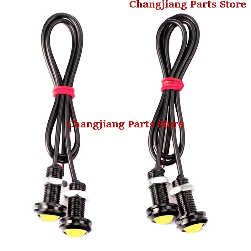 

10PCS/lot 9W 18 23mm 12V DC White LED Eagle Eye Light Car Fog DRL Backup Parking Signal