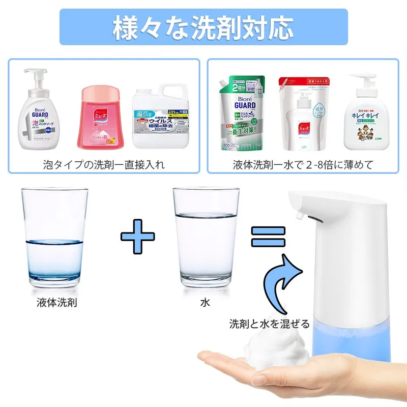 

Automatic Foam Soap Dispenser Touchless Foaming 350ML Capacity Infrared Motion Sensor Hands-Free Soap Pump for Bathroom Kitchen