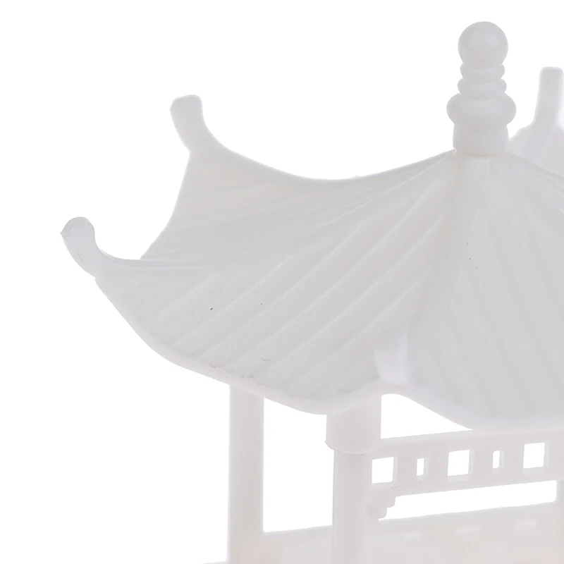 

Dollhouse Micro-landscape Materials Mini Assembled Pavilion White Polygonal Dome Pavilion Home Decoration Accessories Modern