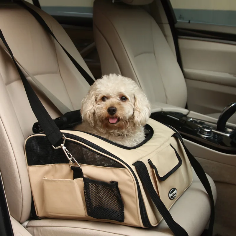 Pet Car Bag for Cats and Dogs Traveling Portable Diagonal Breathable Car Bag Pet Products
